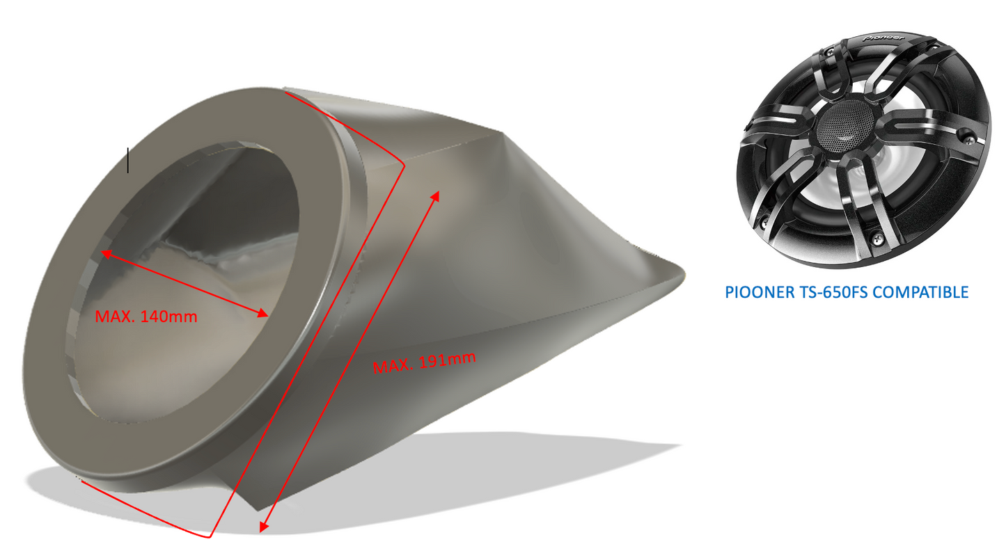 Sea doo GTR RXP 2014-2019  Carcasas para altavoces y sistemas de audio 6.5"