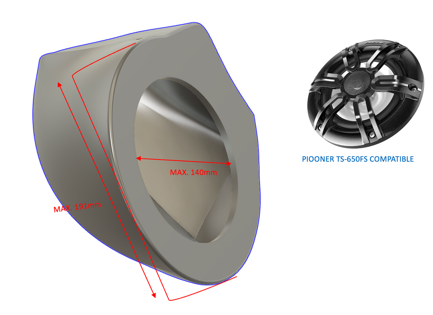 Sea doo GTX 2004-2006  Carcasas para altavoces y sistemas de audio 6.5"