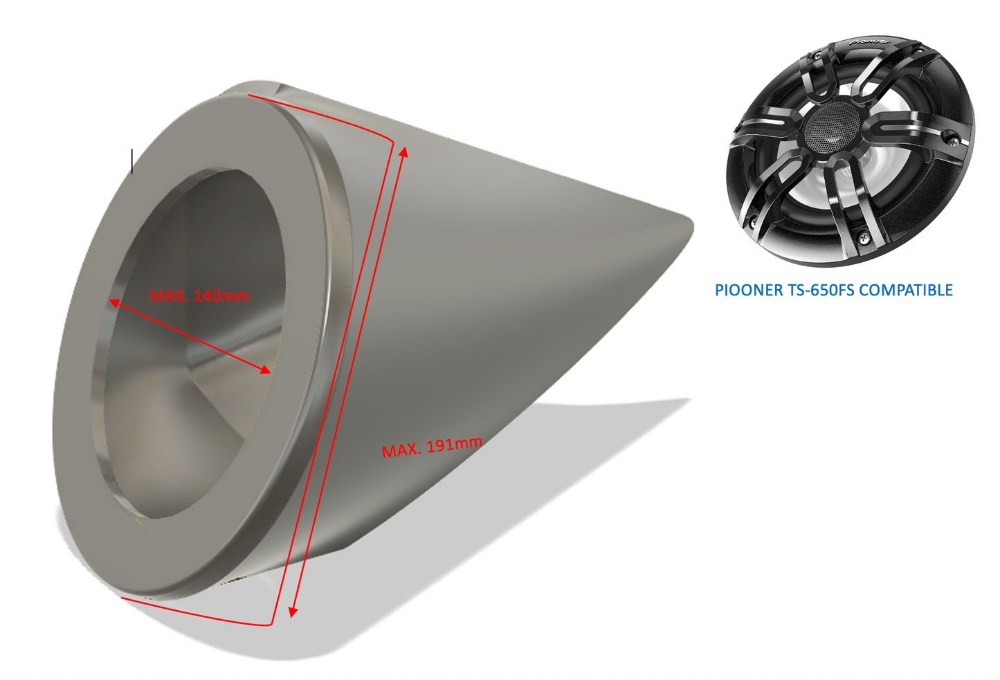 Sea doo GTX 2007-2009  Carcasas para altavoces y sistemas de audio 6.5"