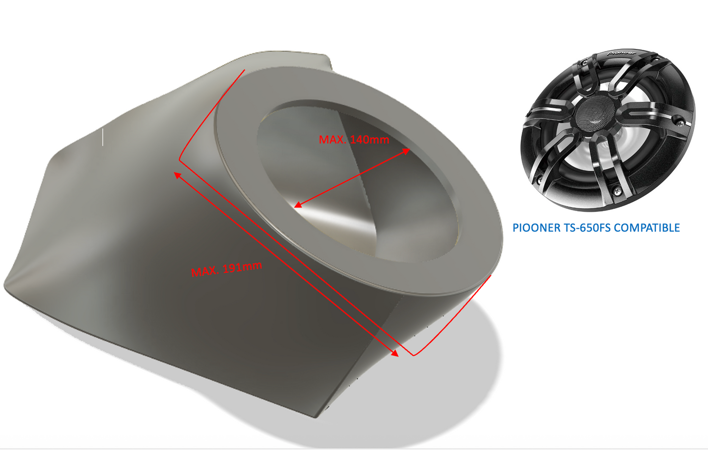 Yamaha FX 2008-2011 Carcasas para altavoces y Sistemas de audio 6,5"