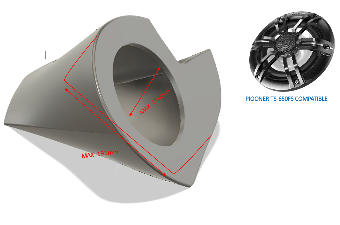 Yamaha FX 2012-2018 Carcasas para altavoces y sistemas de audio 6,5"