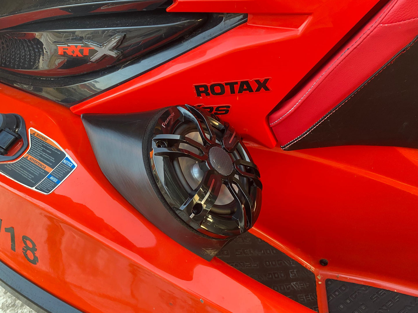 Sea Doo RXT GTX 2012-2019 Carcasas para altavoces y sistemas de audio 6.5"